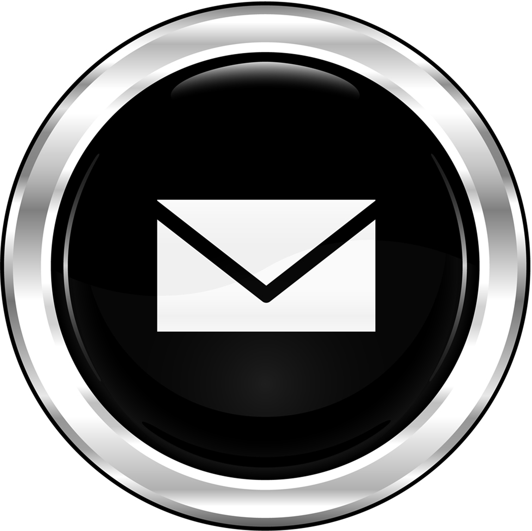 Envelope mail icon button.